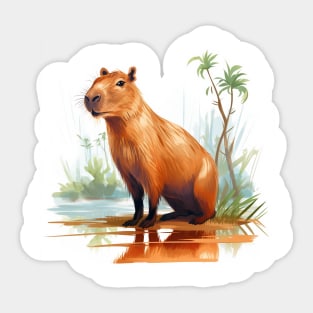 I Love Capybaras Sticker